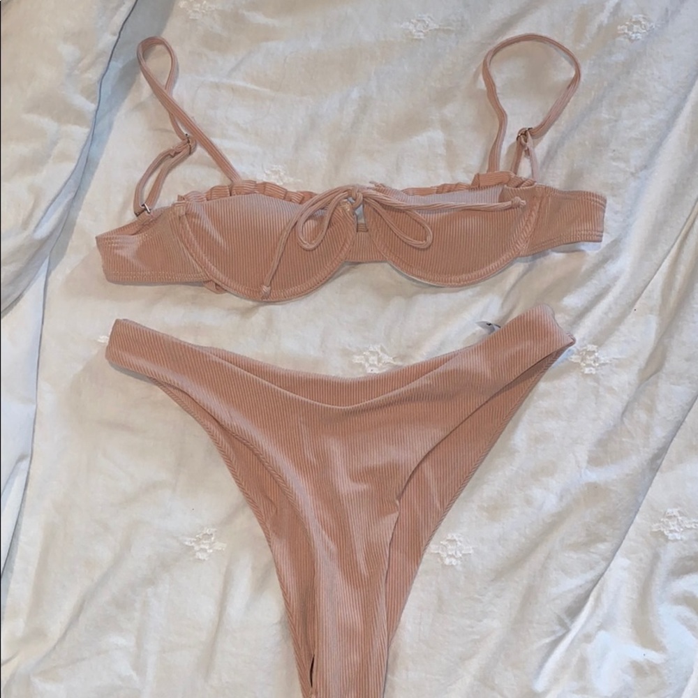 Pink swimsuit